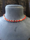 Red AD stone Necklace