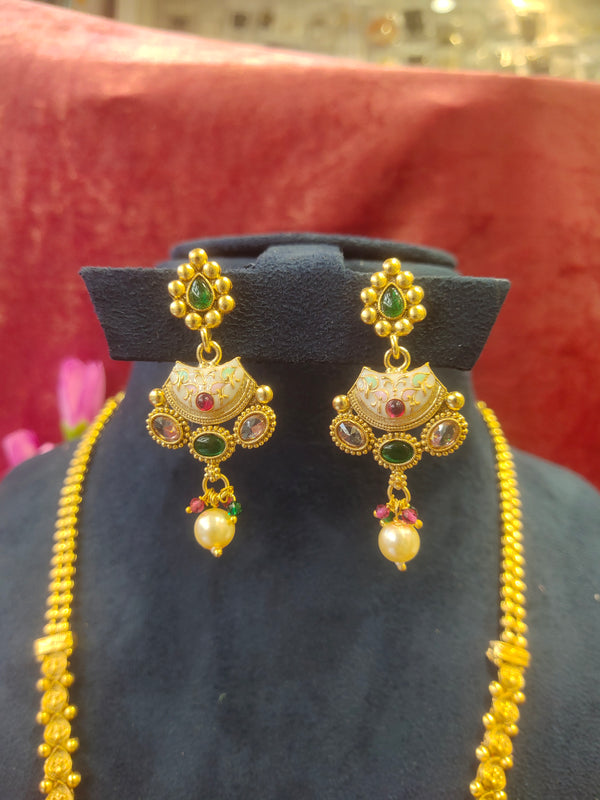 Long Antique Rajvadi Neckles