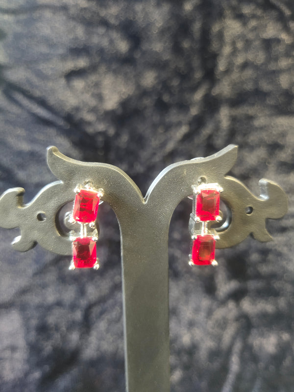 Red AD stone Necklace