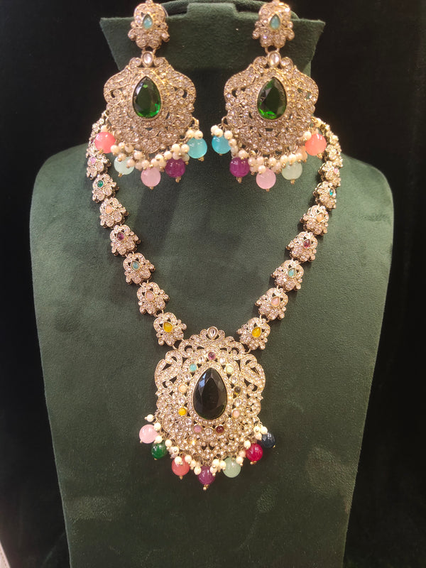 Long Kundan Necklace
