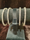 Stone Silver Polish Bangles Size 2.2 4 pic