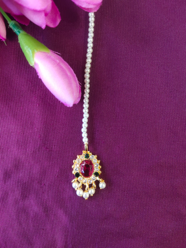 Moti Pearl Mangtika Bindi