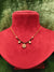 Short Length New Trending Design Stone Mangalsutra Artificial Imitation Mangalsutra With Black Breads with Stone Delicate Design