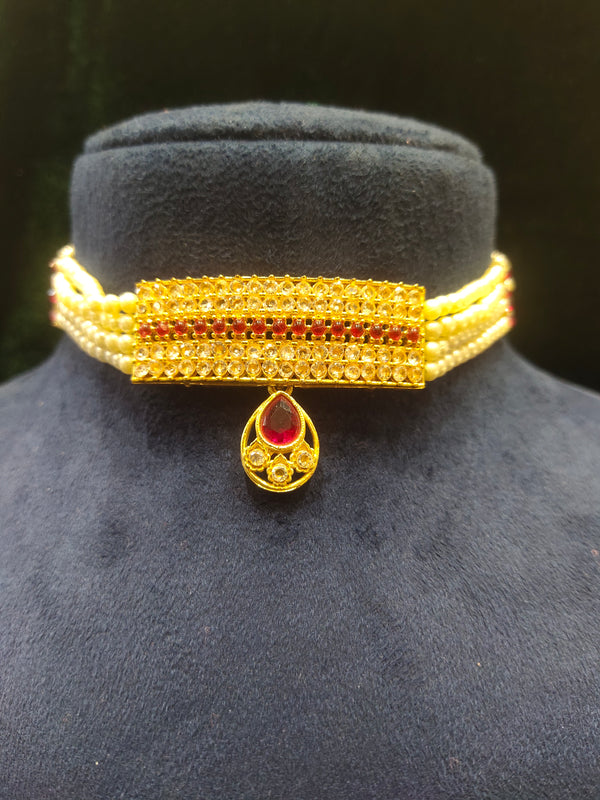 Moti Pearl traditional choker Necklace