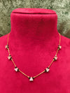 Short Length New Design Stone Mangalsutra Artificial Imitation Mangalsutra With Black Breads