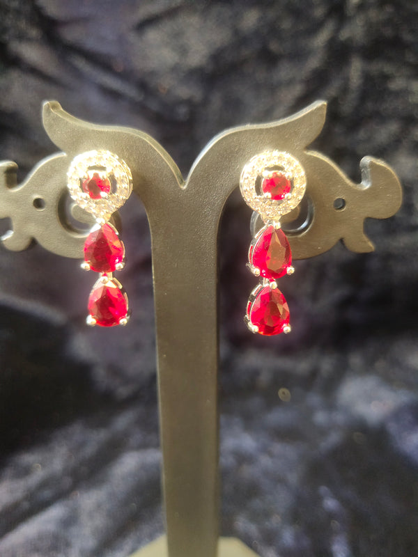 Red AD Stone Necklace