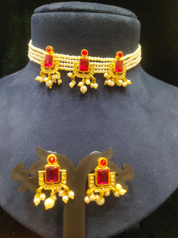 Moti Pearl Traditional Choker Necklace
