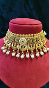 Traditional Necklace Choker With Pearl And Kundan