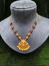 Golden and colour beads mala with pendant