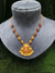 Golden and colour beads mala with pendant
