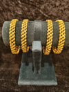 Gold plated 2.2 size 4 pic bangles