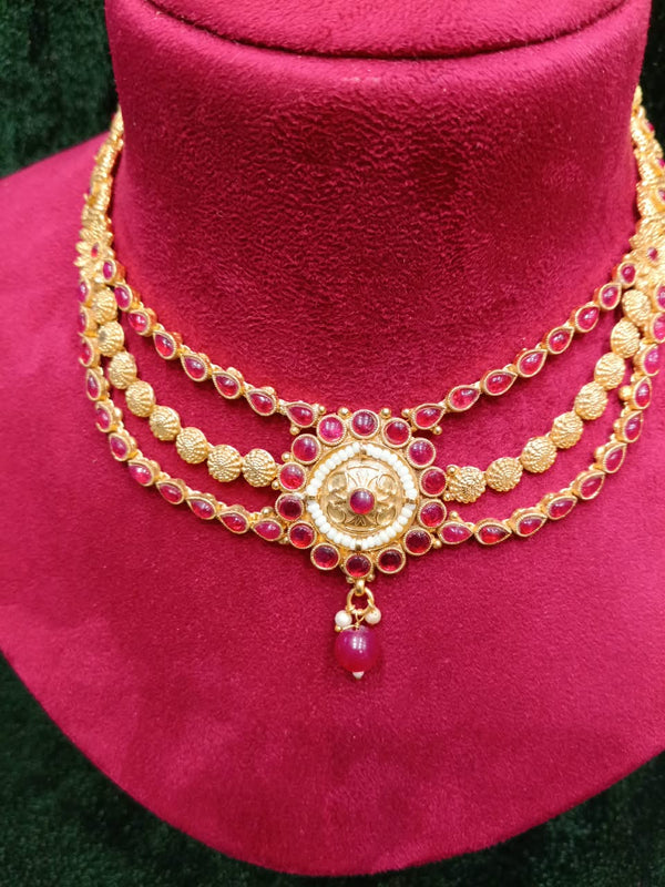 Rajvadi Kundan Necklace