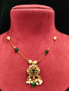 Delicate Necklace Invisible necklace with stone moti kundan