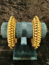 Gold plated openable 2 pic bangles size 2.2