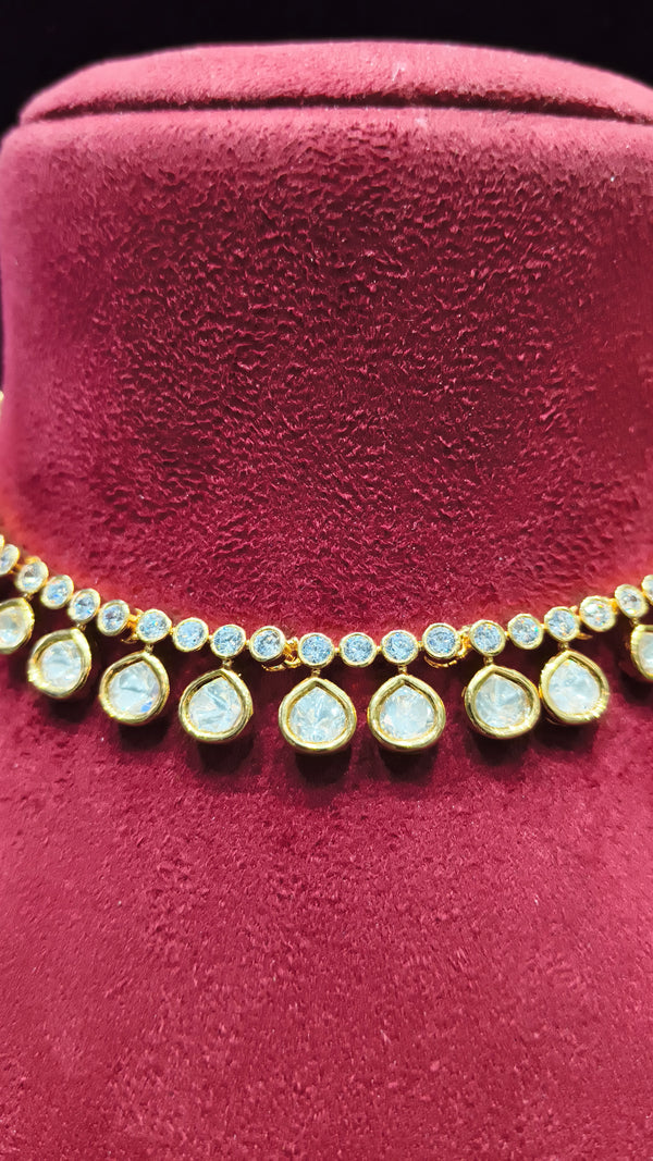 Kundan Short Necklace