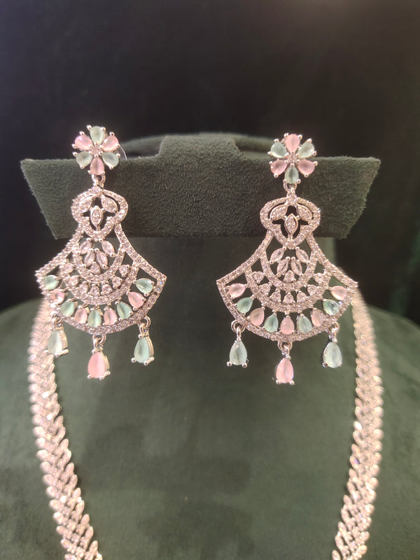 Long AD Stone Necklace