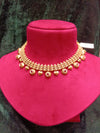 Rajvadi Plain Golden Necklace