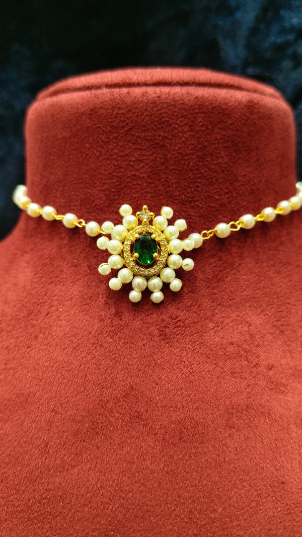 Delicate Moti Pearl Necklace Choker