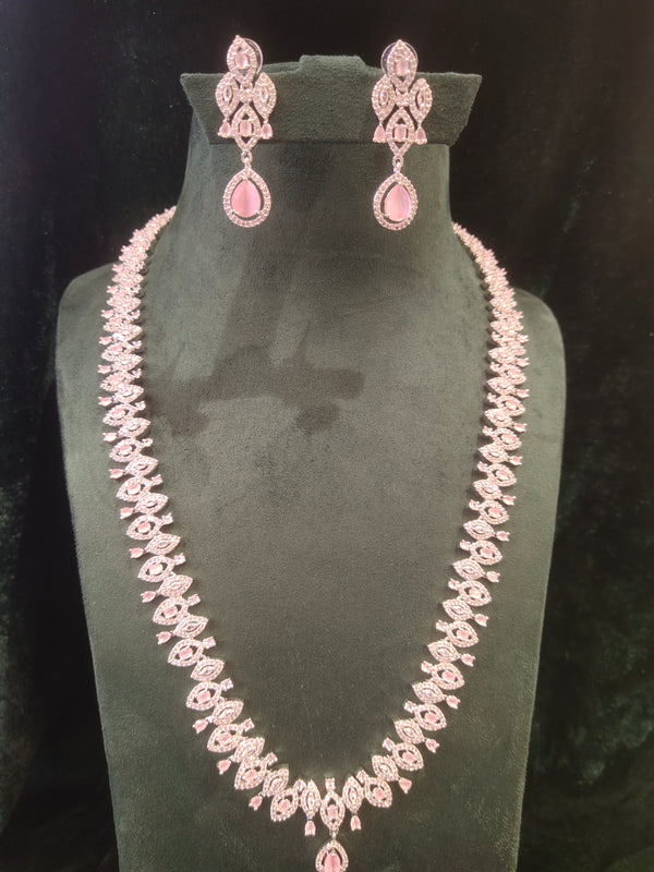 AD Stone Long Necklace