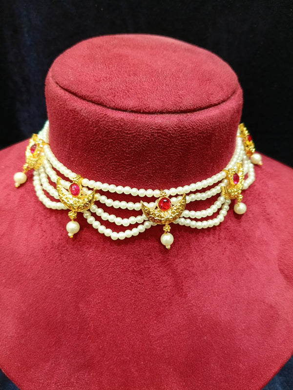 Moti Pearl Traditional Necklace