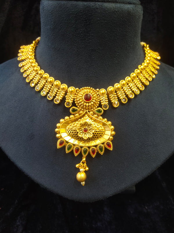 Rajvadi Antique Necklace