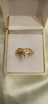 Adjustable finger Ring Gold plated