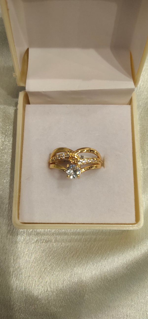 Adjustable finger Ring Gold plated