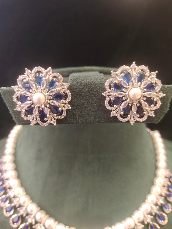 Stone Moti Pearl Necklace