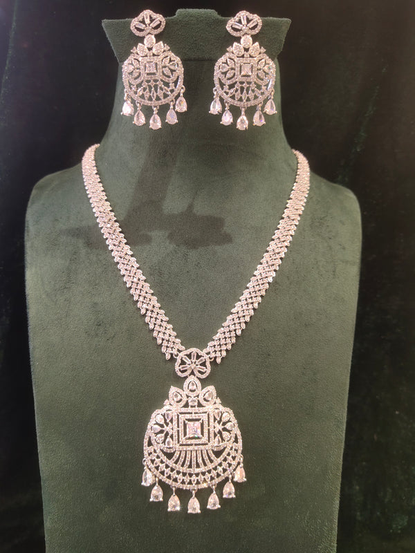 Long AD Stone Necklace..