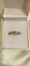 Adjustable finger Ring gold polish