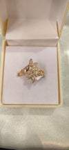 Adjustable finger Ring Gold plated