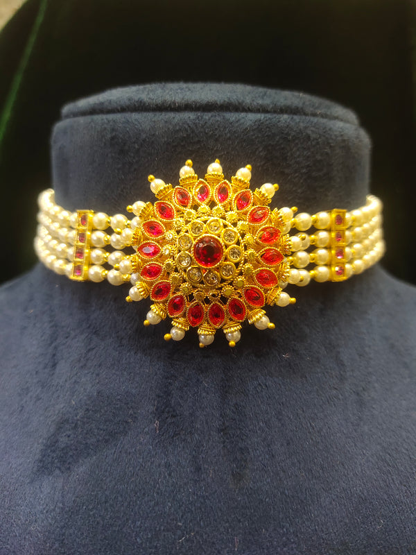 Moti pearl Choker Necklace