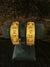 Gold polish 2 pic Bangles Size 2.4 with mint and pink kundan