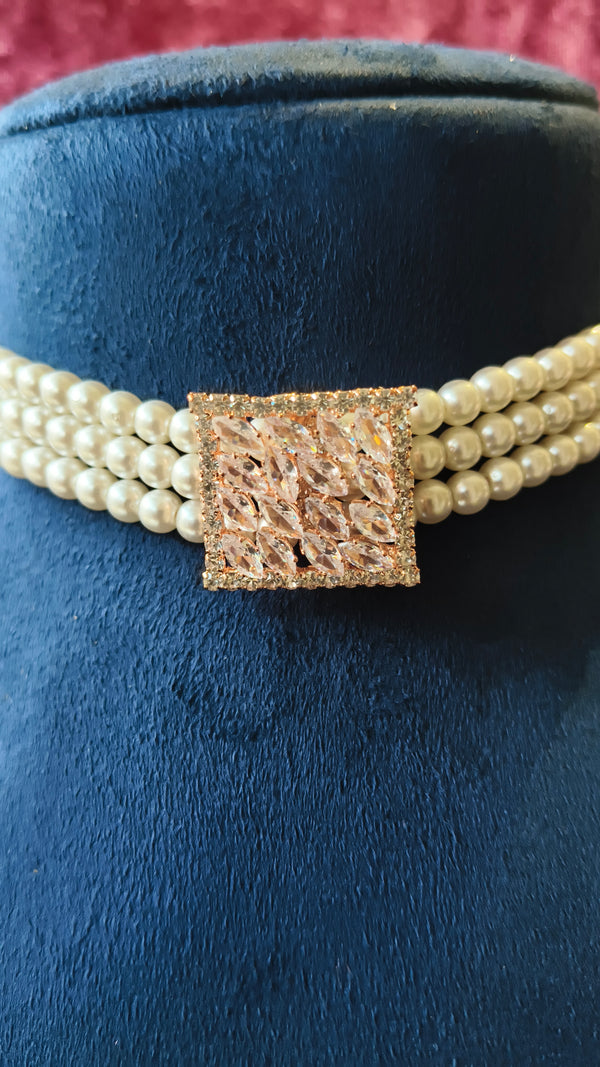 Moti Pearl Necklace Choker