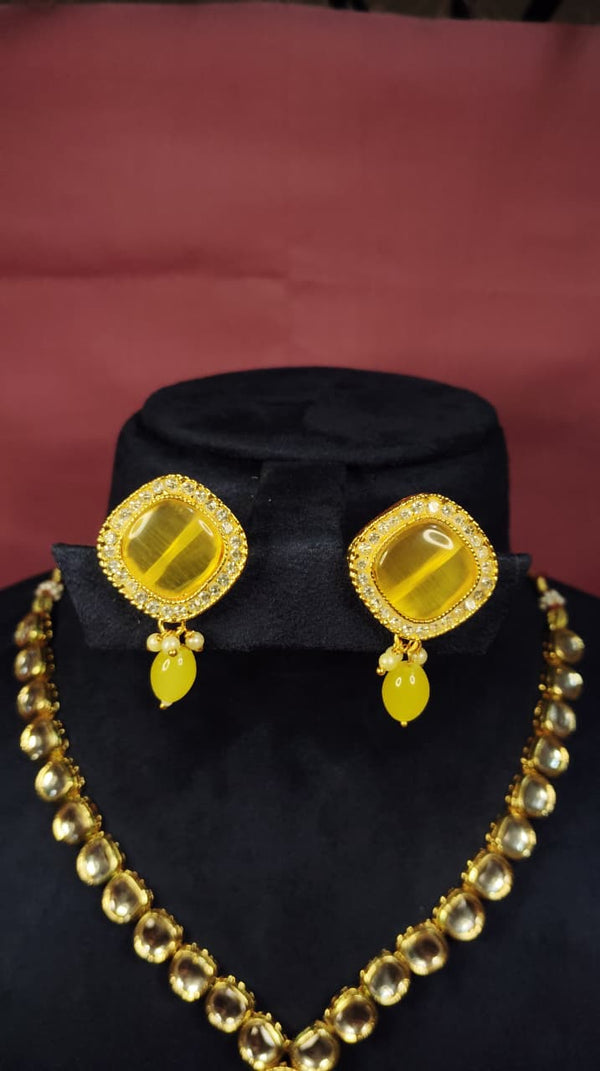 short Kundan Necklace