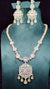 long Stone Necklace With Earrings