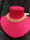 Rajvadi Plain Golden Necklace