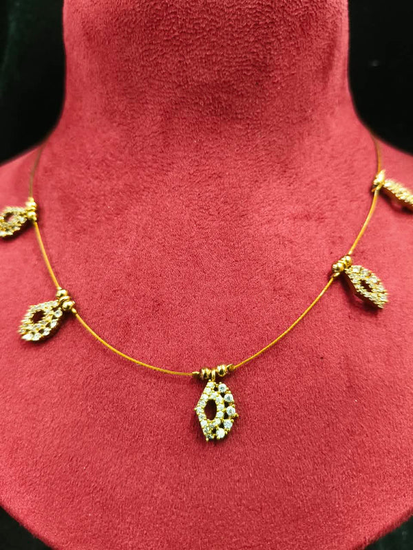Delicate Necklace Invisible necklace with stone