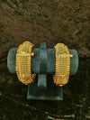 Gold plated Bangles 2 pic Brod design Openable size 2.2