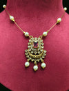 Delicate Stone Necklace Invisible necklace with pearl