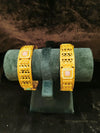 Gold polish Rajwadi Style 2 pic Bangles Size 2.4