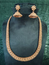 Long Plain Gold plated Necklace Traditional.