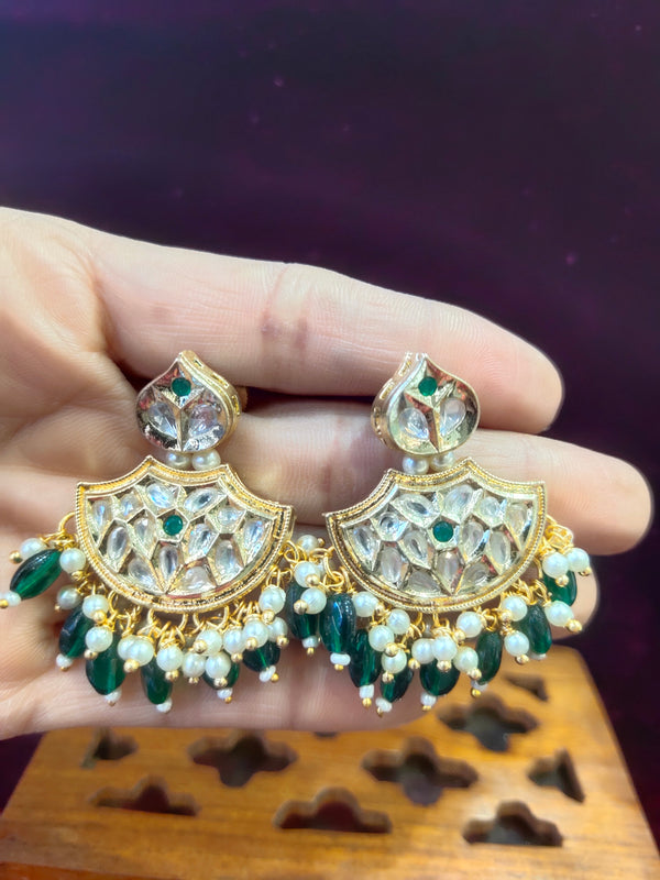 Kundan chnadbali Earring