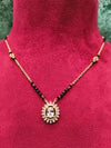 Short Length New DesignStone Mangalsutra Artificial Imitation Mangalsutra With Black Breads