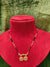 Short Length New Design Mangalsutra artificial imitation Short Mangalsutra with black breads And stone pendant