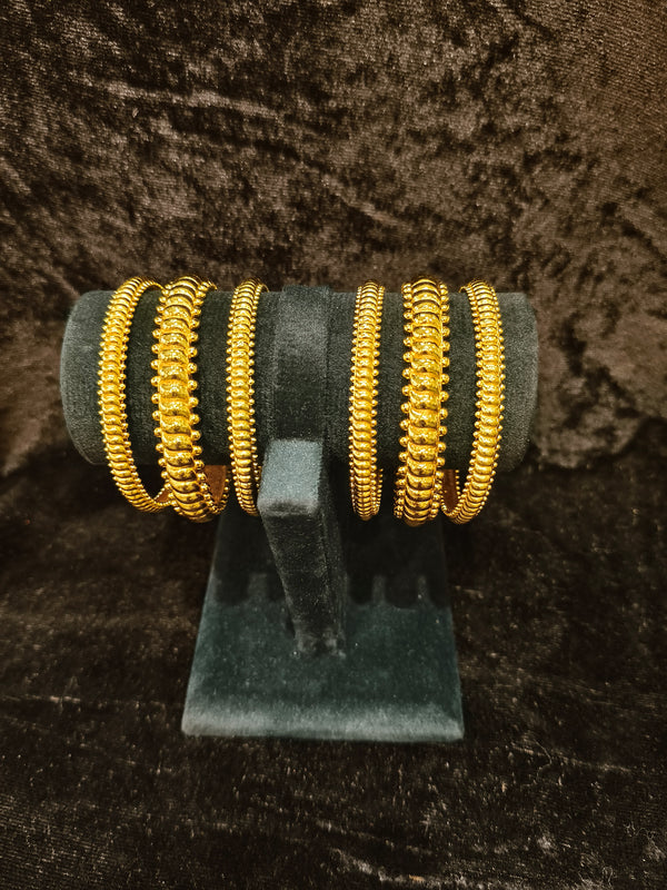Gold plated 2.2 size 6 pic bangles