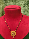 Short length mangalsutra, Imitation artificial short mangalsutra, Black beads mangalsutra,