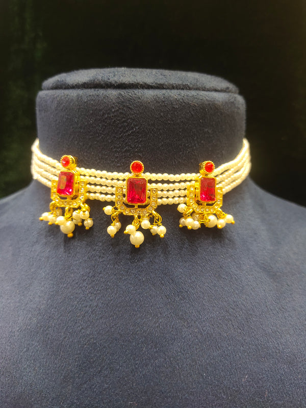 Moti Pearl Traditional Choker Necklace