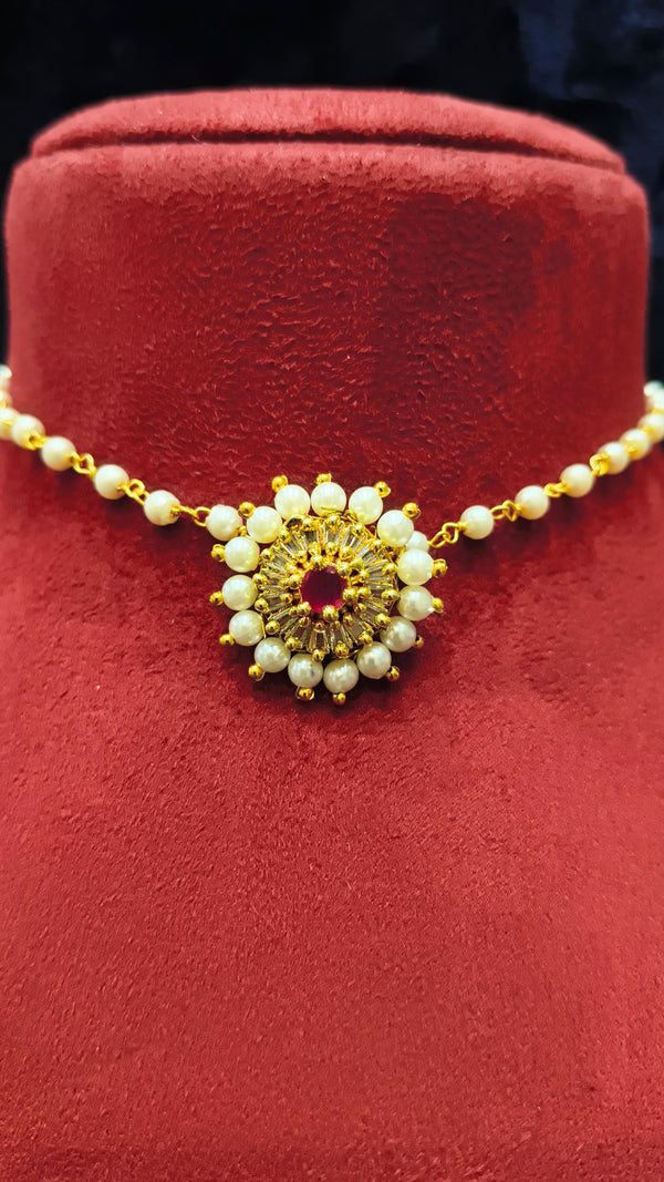 Delicate Moti Necklace Choker
