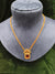 Chain pendant with stone necklace